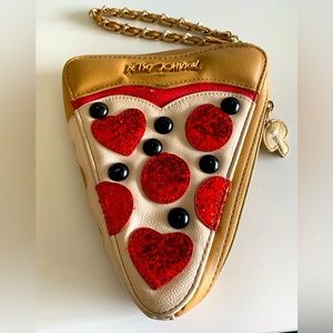 Betsey Johnson Pizza Slice wristlet!